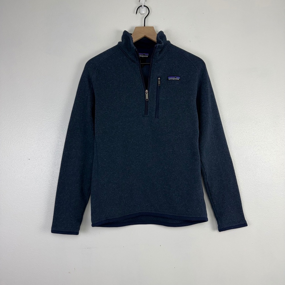 Patagonia Better Sweater Quarter Zip Pullover Mens S Blue Fleece Gorpcore Hiking